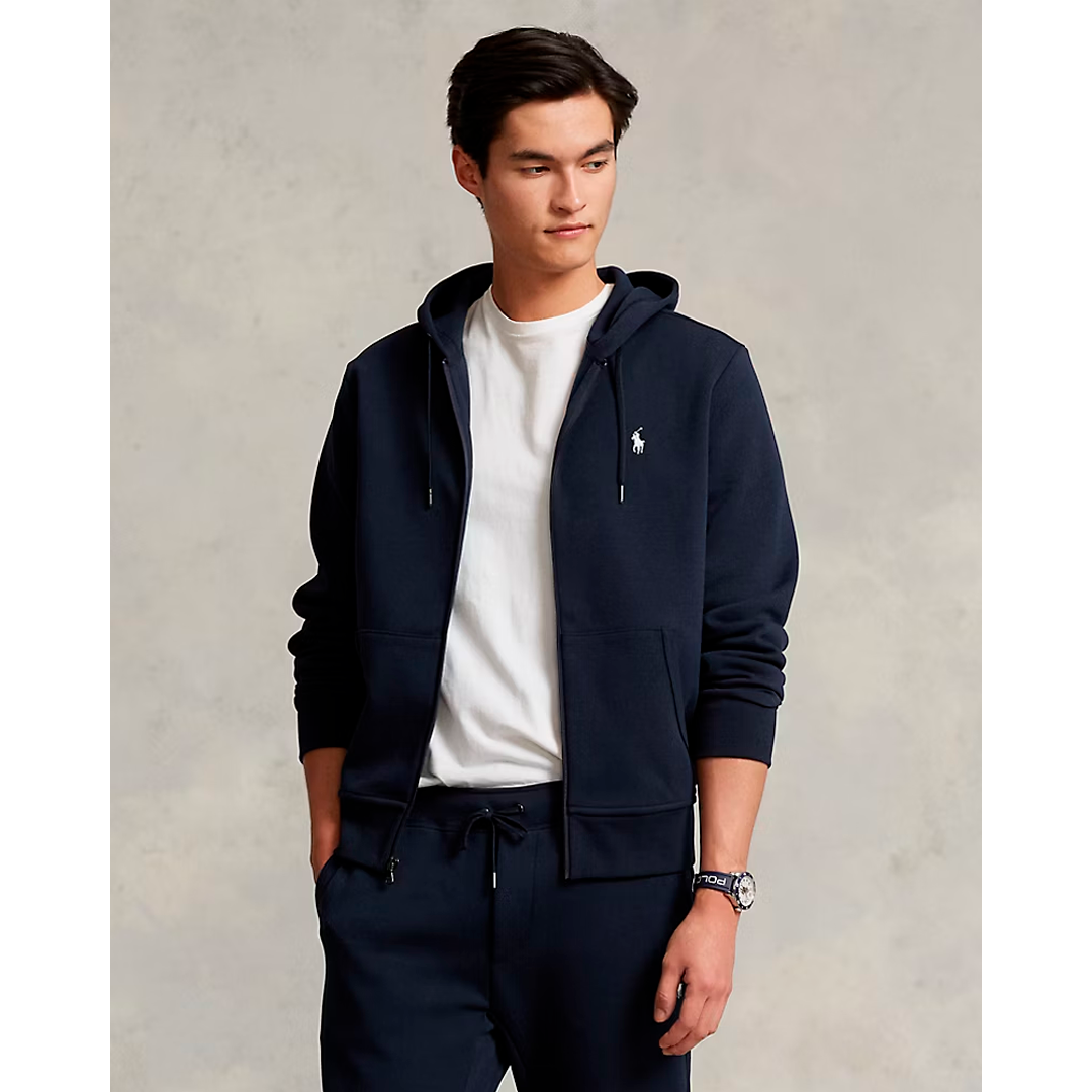 Polo Raulph Lauren Double-Knit Full-Zip Hoodie